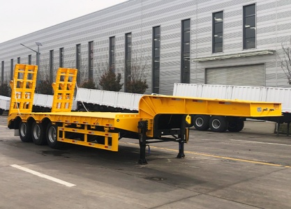 Three Axle Low Flatbed Semi-trailer